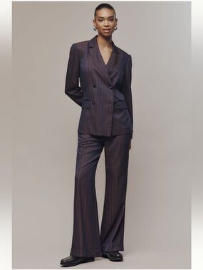 NWT Maeve Cocktail Hour Stripe Suiting Pants Sz 12
